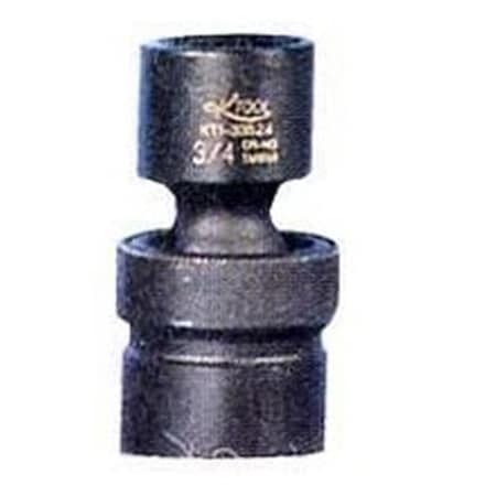 K-Tool International Socket Impact Flex 0.75 Inch 0.33 Inch Drive Shallow KTI32524